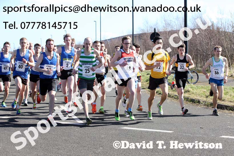 Senior mens Elswick Harriers Good Friday Road Relays. Photo: David T. Hewitson/Sports for All Pics